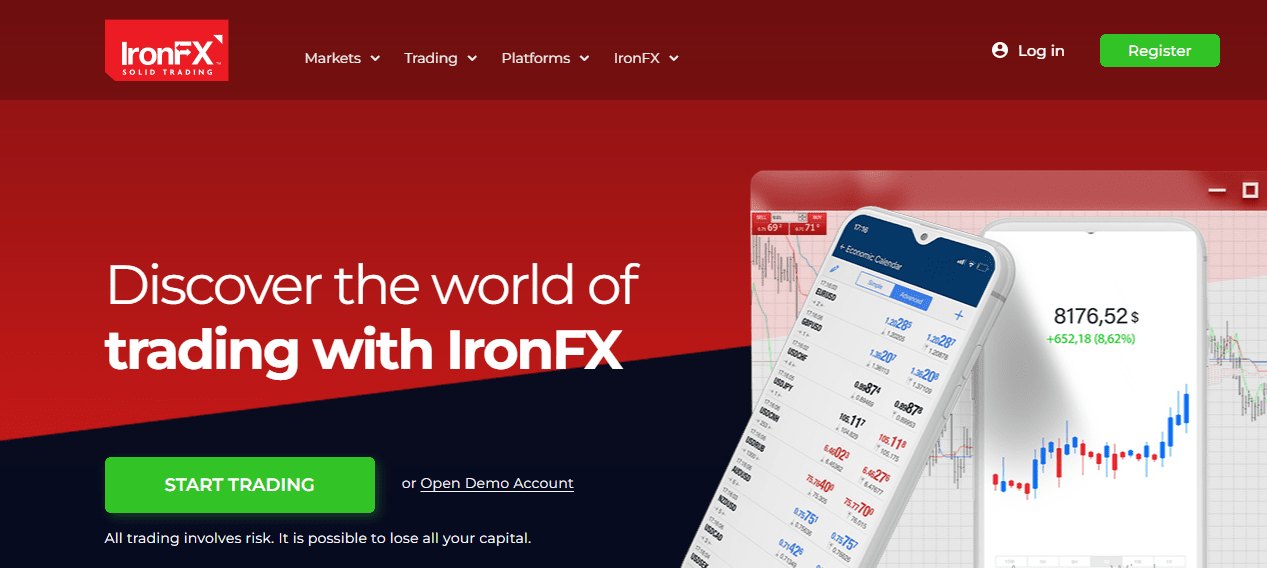 IronFX Recenzja - Rejestracja