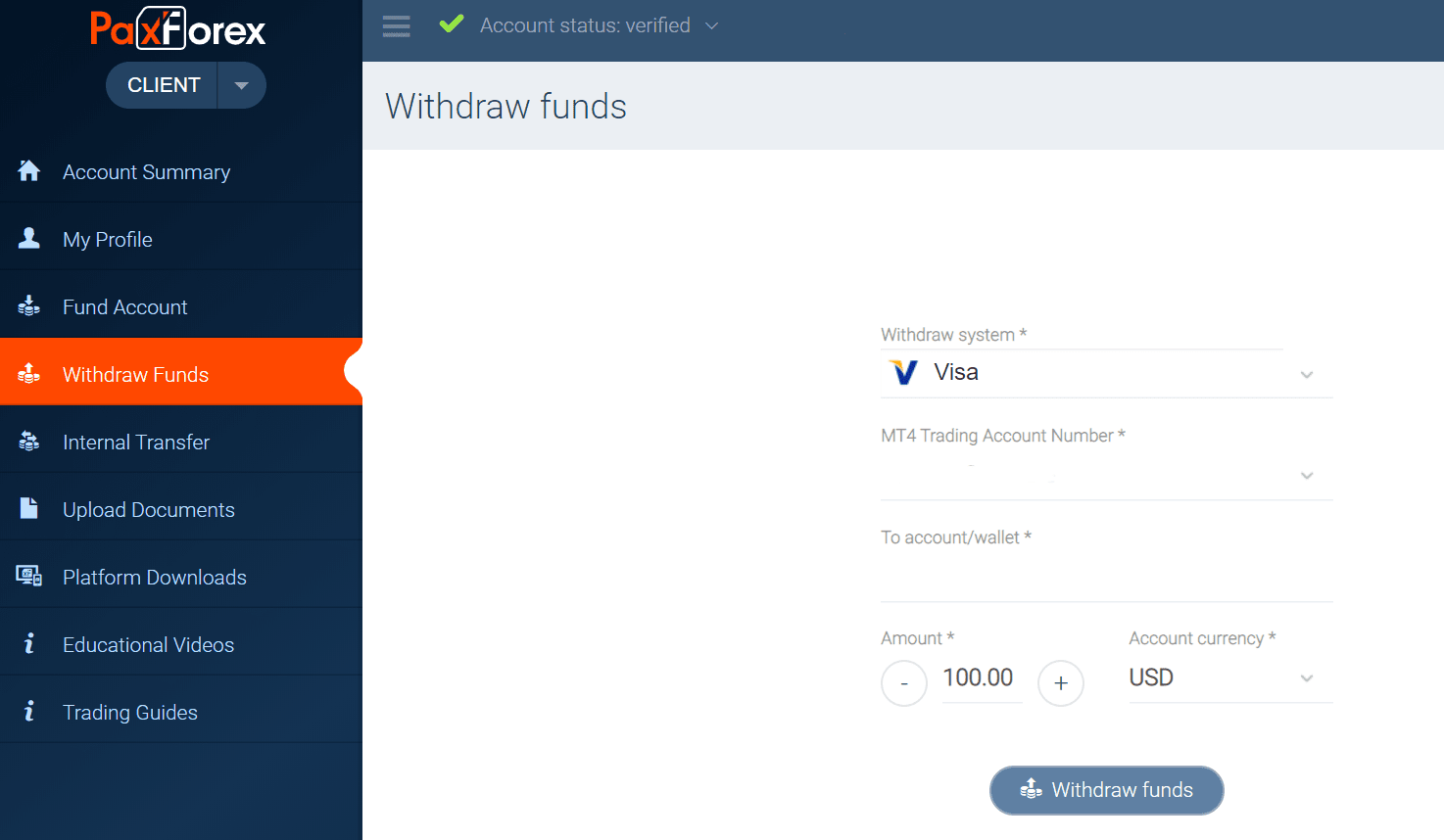 PaxForex Revisão - Visão geral das estatísticas sobre                    fundos de bónus