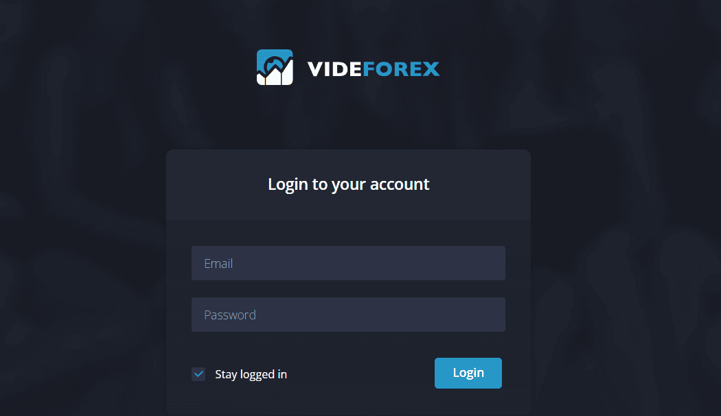 Prezentare generală VideForex - Conectați-vă la contul dvs. Personal