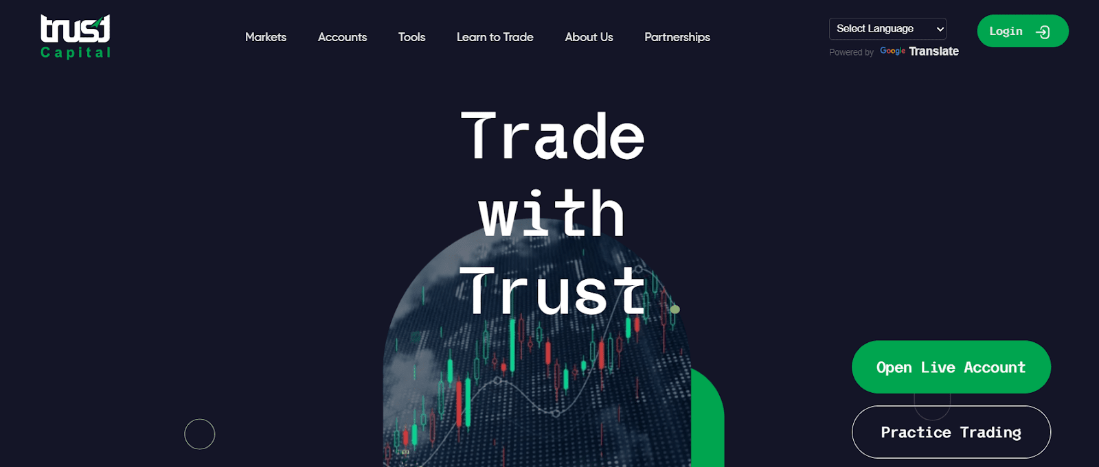 Recensione di Trust Capital - Sito web del broker
