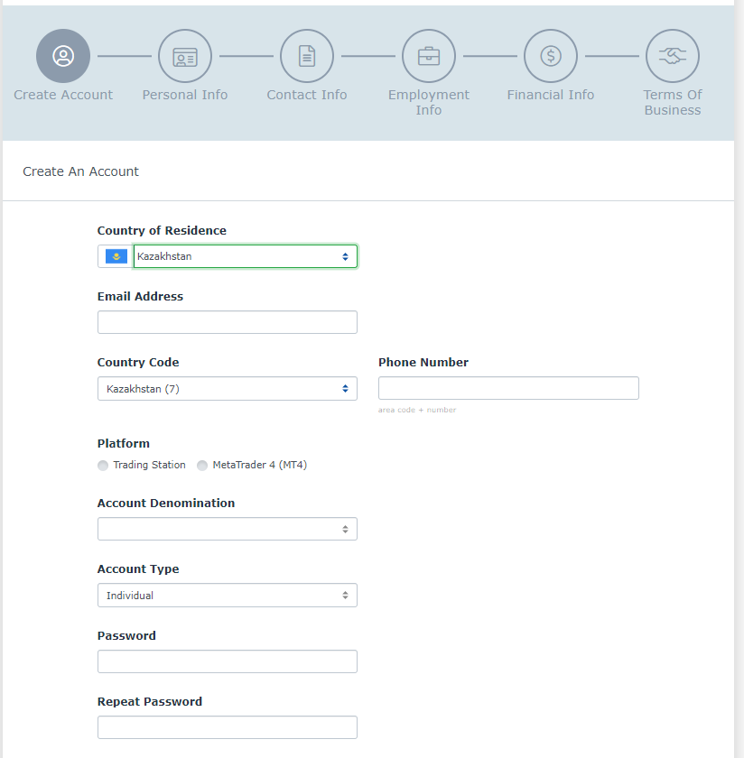 Registrazione - Dati personali