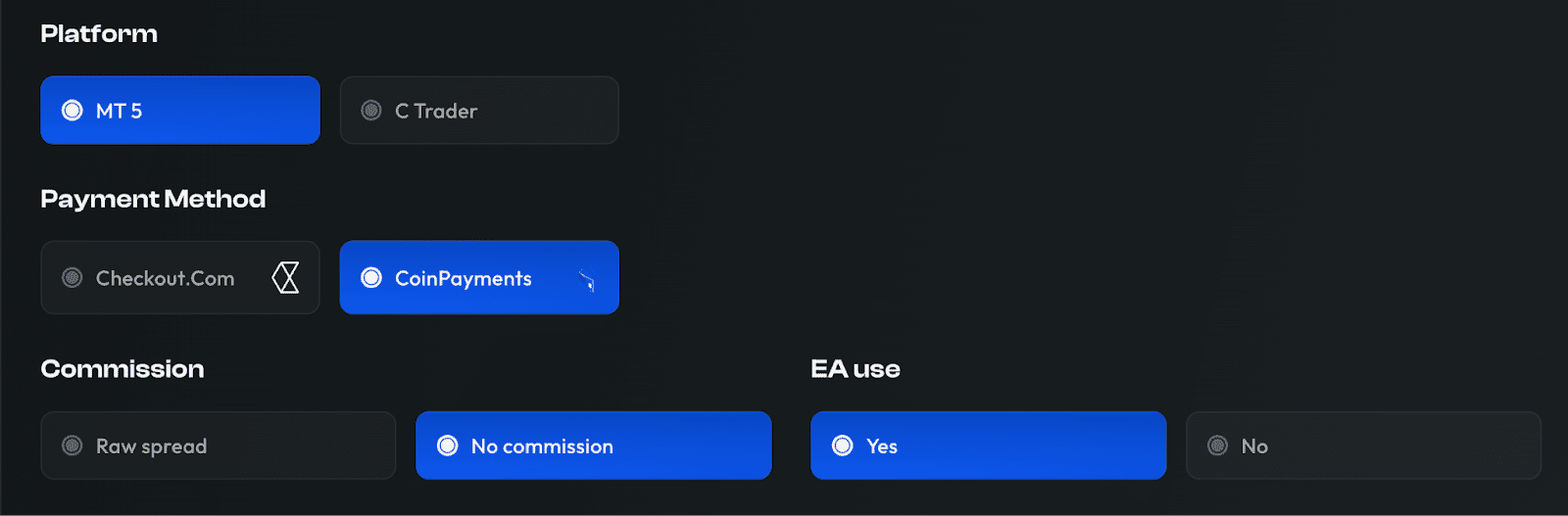 Обзор Alpha Capital'User Account - Account and payment settings