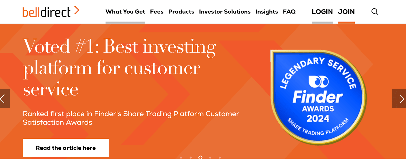Review of Bell Direct’s User Account — Initiating registration