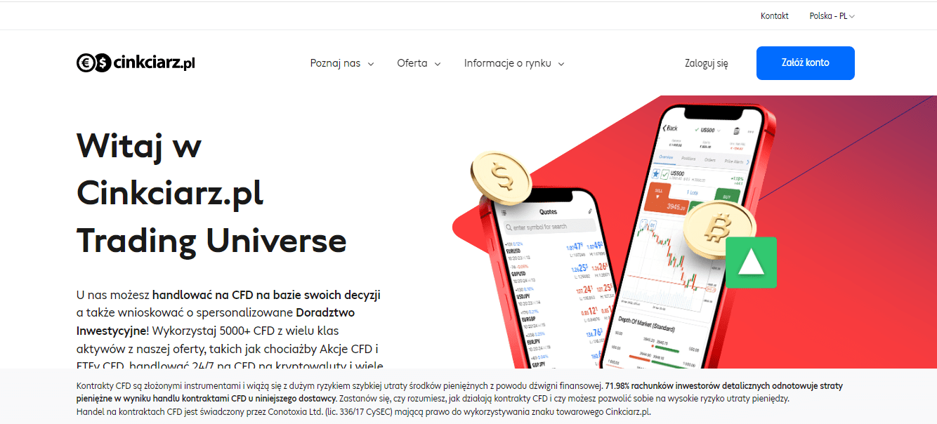 Review of Cinkciarz.pl’s User Account — Launch registration