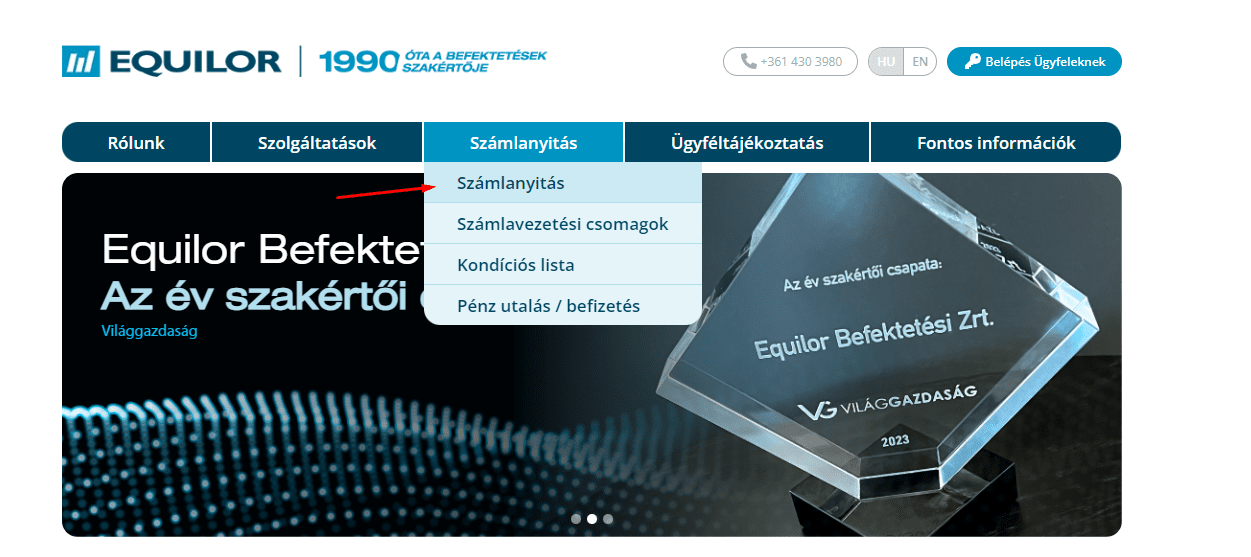 Review of Equilor Trader’s User Account — Launch registration