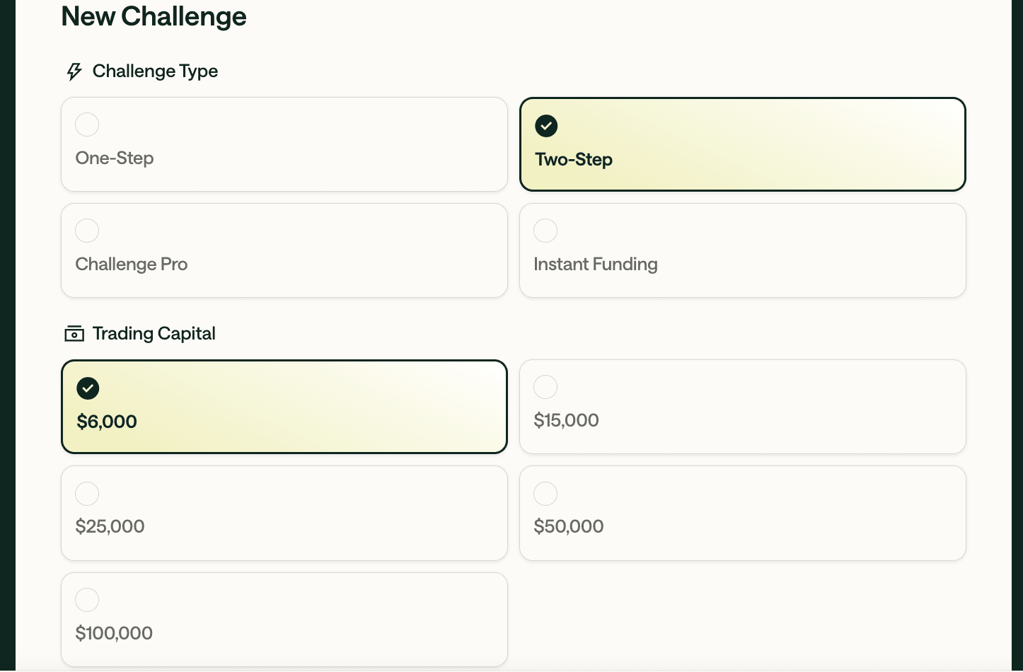 Review of For Traders’ User Account — Choose the challenge
