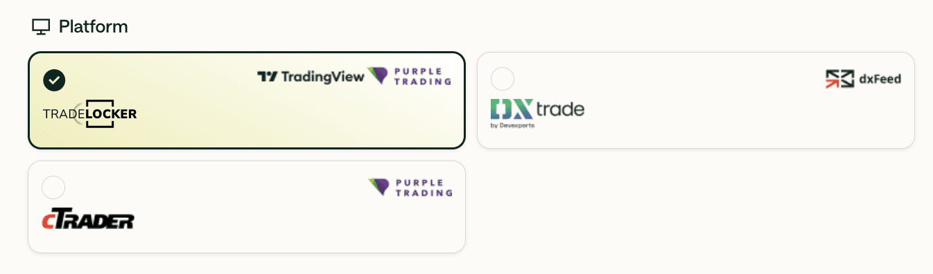 Review of For Traders’ User Account — Choose the trading platform