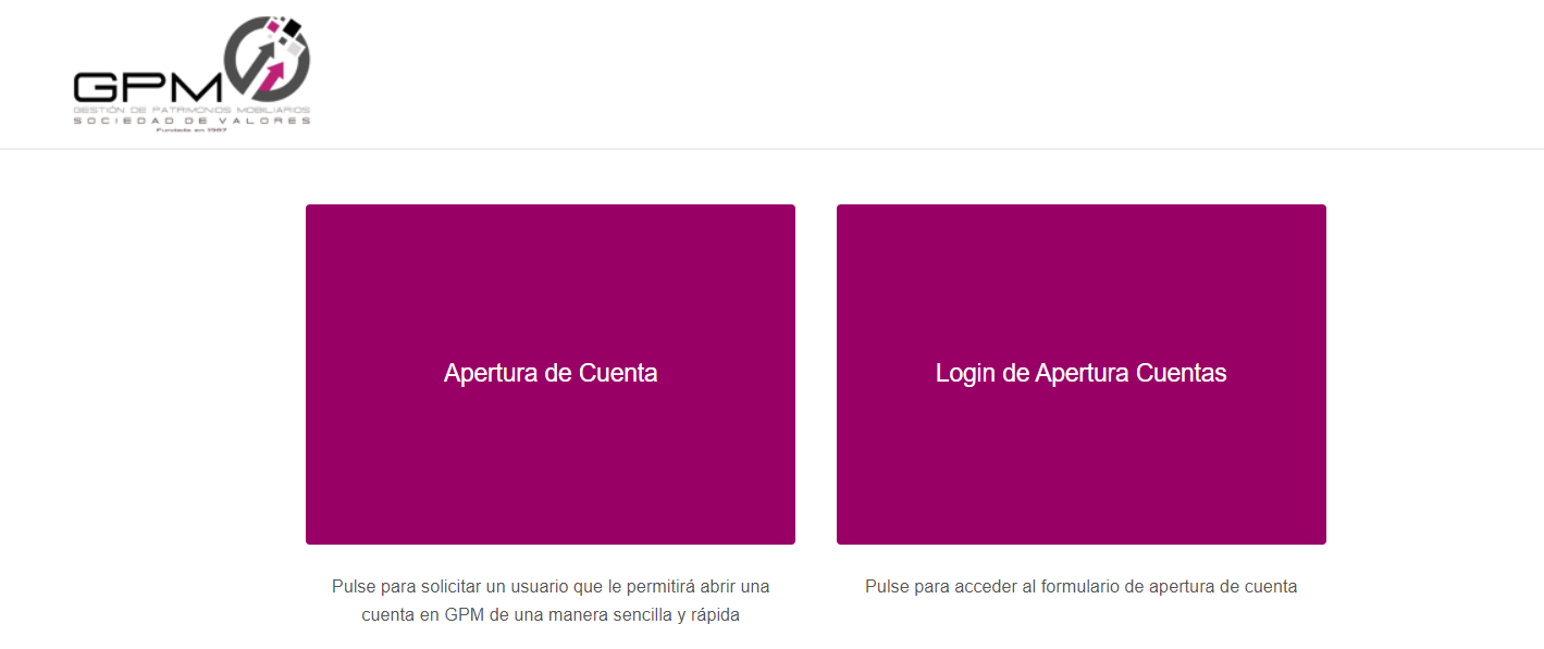 Review of GPM Broker’s User Account —Open an account