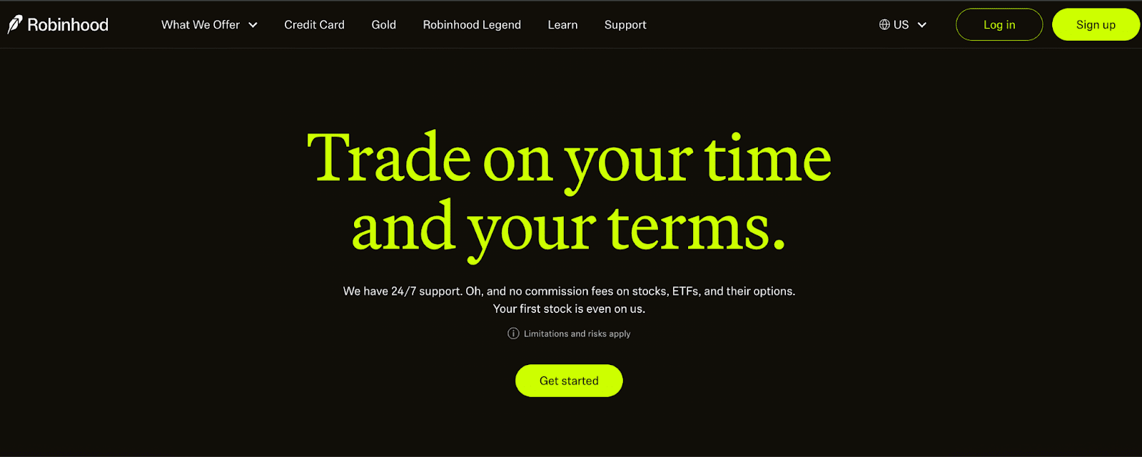 Examen du compte d'utilisateur de Robinhood- Enregistrement du compte d'utilisateur
