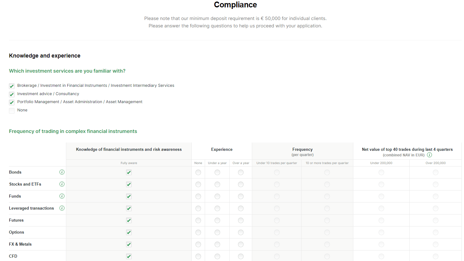 Review of the XNT - Registration: step1