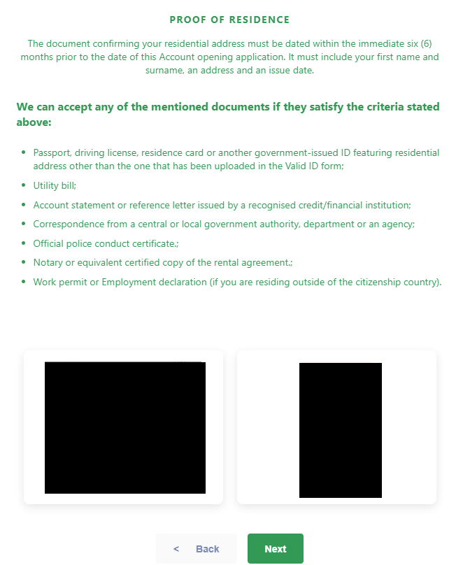 Review of the XNT - Verification: residential address