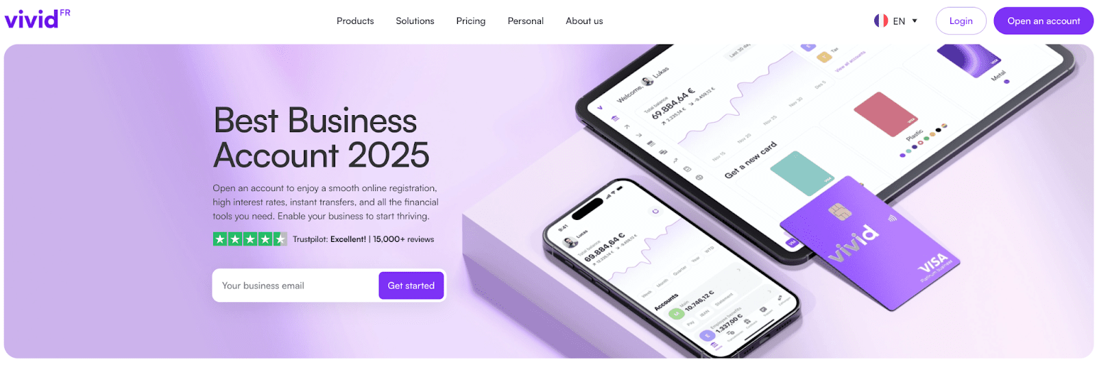 Review of Vivid’s User Account — Starting registration