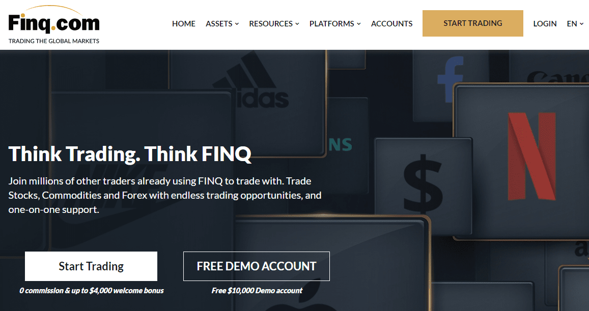 Revisión de la cuenta de usuario de FINQ - Registro