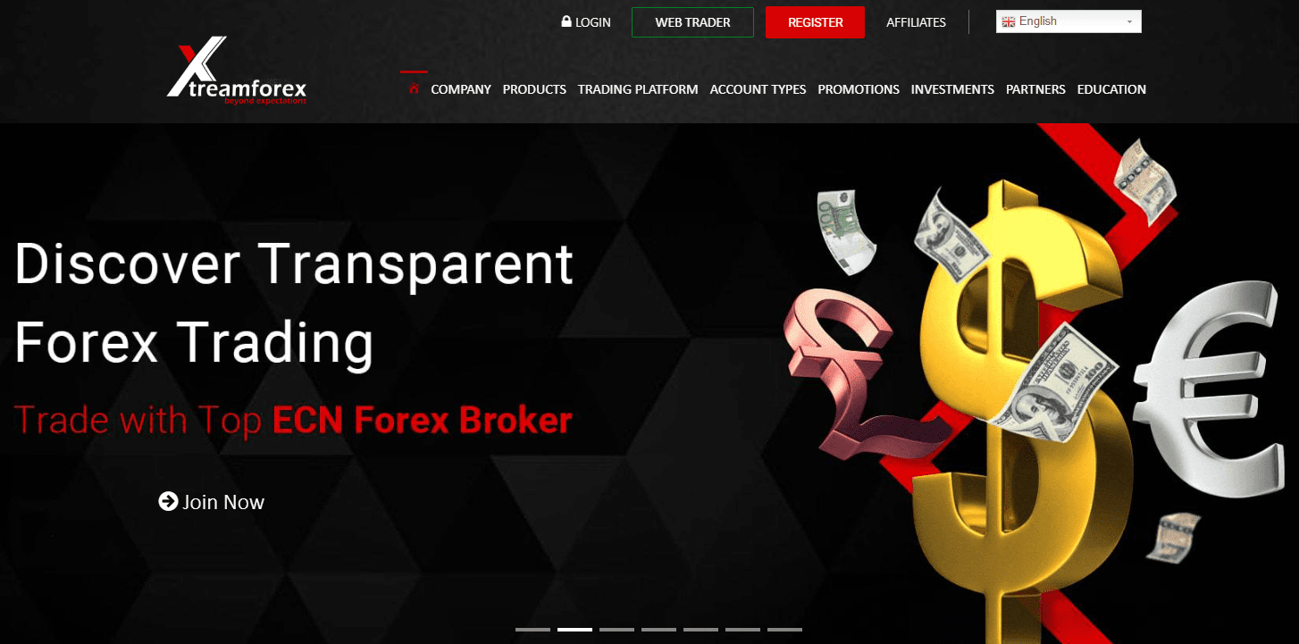 Revisión de la cuenta de usuario de XtreamForex-                    Registro