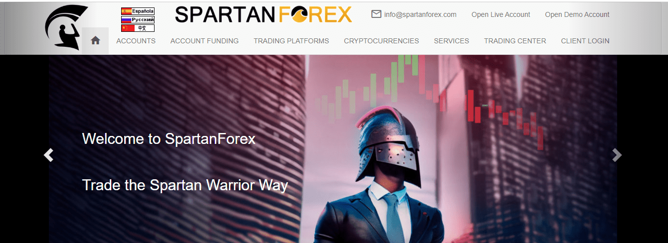 Revisión de Spartan Forex Cuenta de usuario - Registrarse