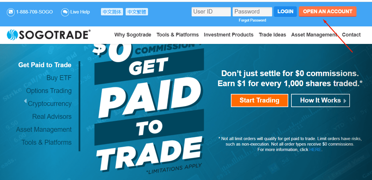 SogoTrade Revisión - Registro