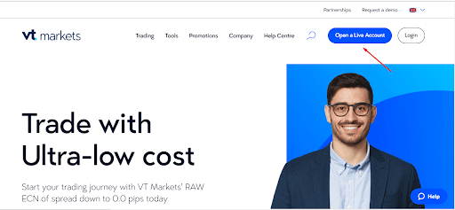 Tổng quan về tài khoản người dùng VT Markets' — Đăng ký