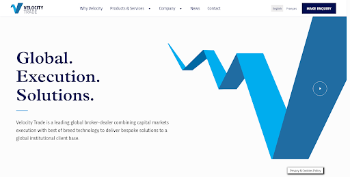Velocity Trade Révision - Page d'accueil