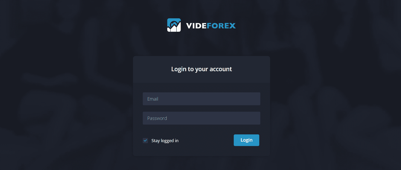 VideForex översikt – logga in på ditt personliga konto