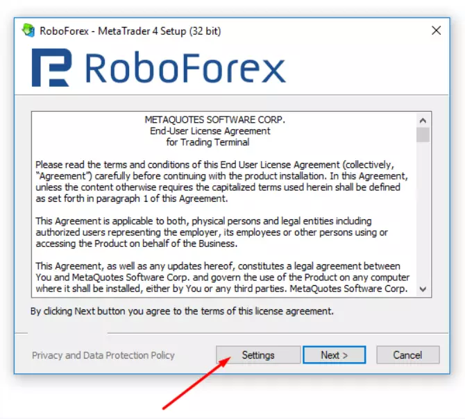 Come installare RoboForex MT4