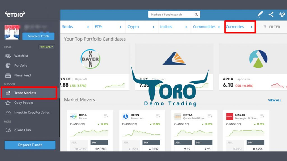How to buy and sell stocks on eToro
