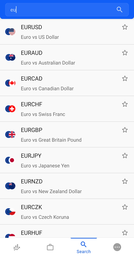 Available withdrawal currencies