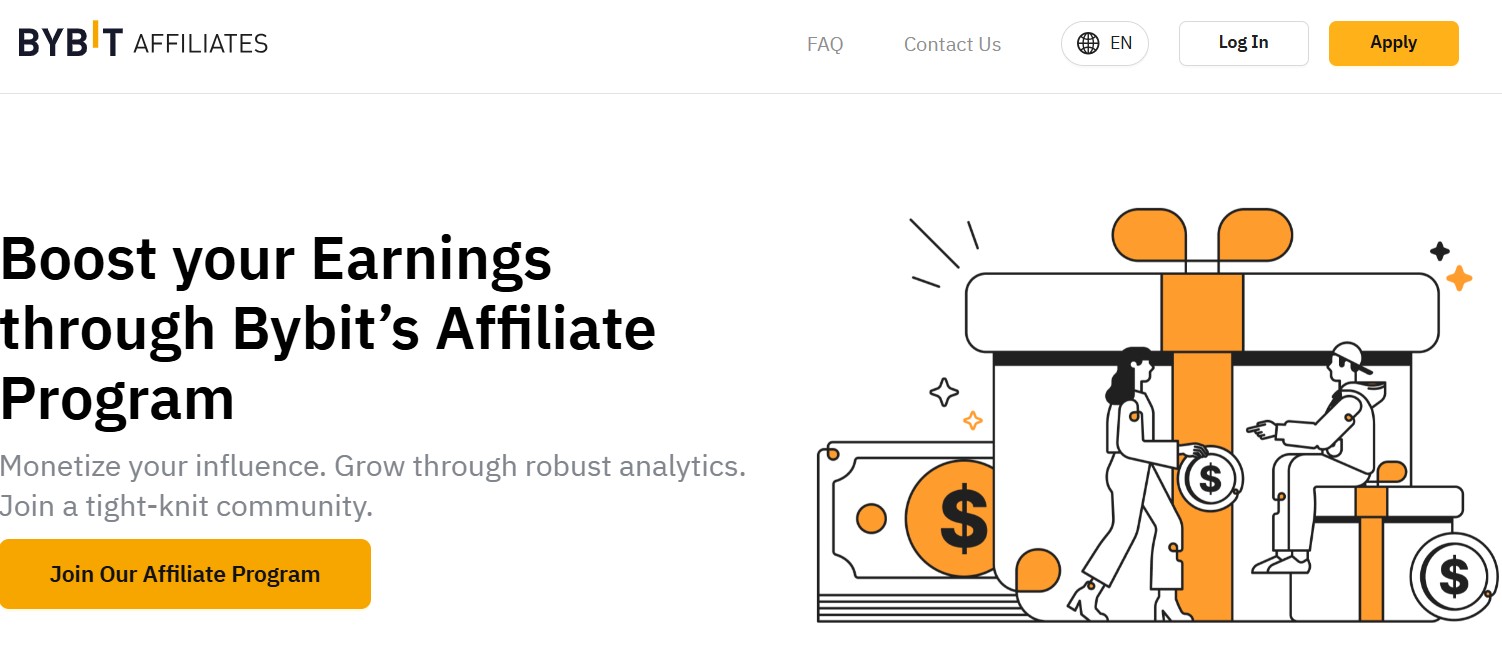 Bybit affiliate program page