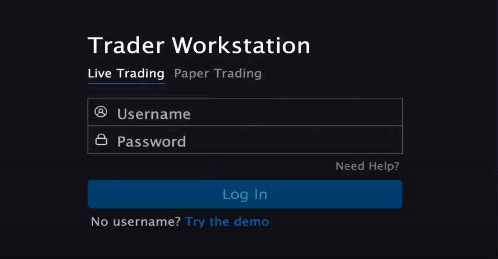Opening Interactive Brokers demo account