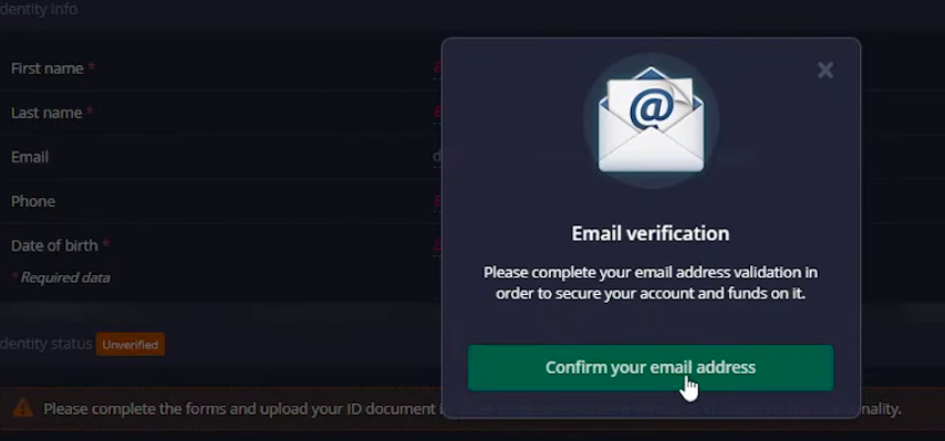 Email verification