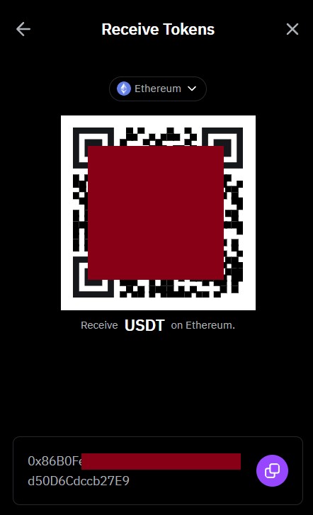 Адрес USDT в кошельке Bybit Wallet