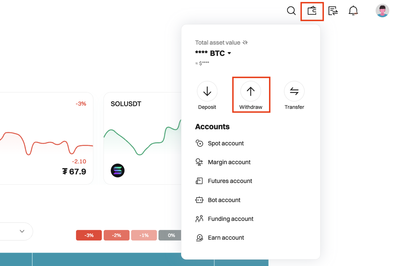 Як вивести $CATS з Bitget 