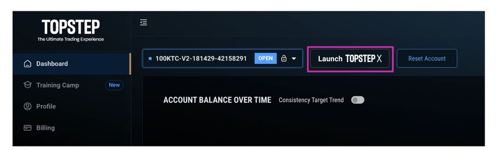 How to access and set up TopstepX on mobile
