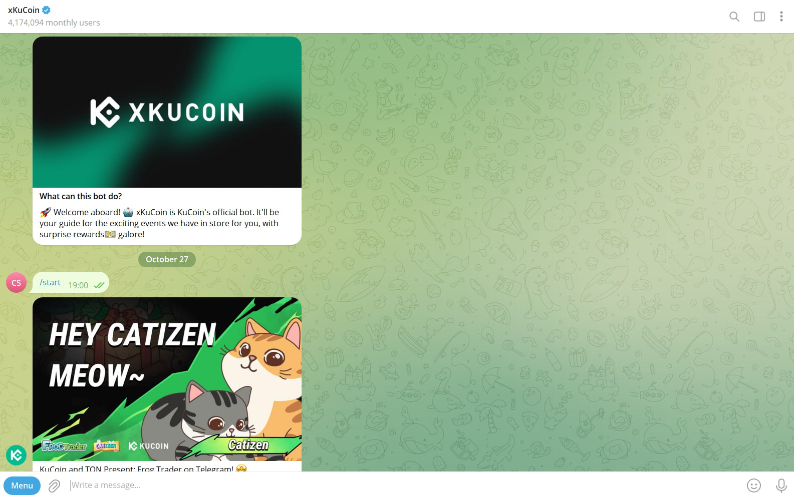 Iniciar el bot xKuCoin