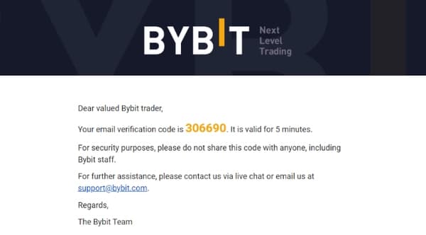Bybit verification code