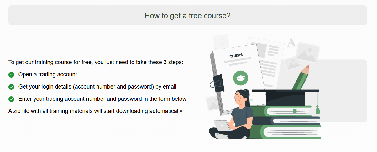 How to get InstaForex's free course