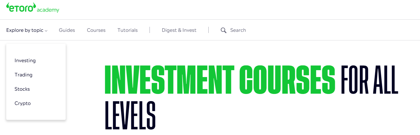 Comprehensive resources on eToro