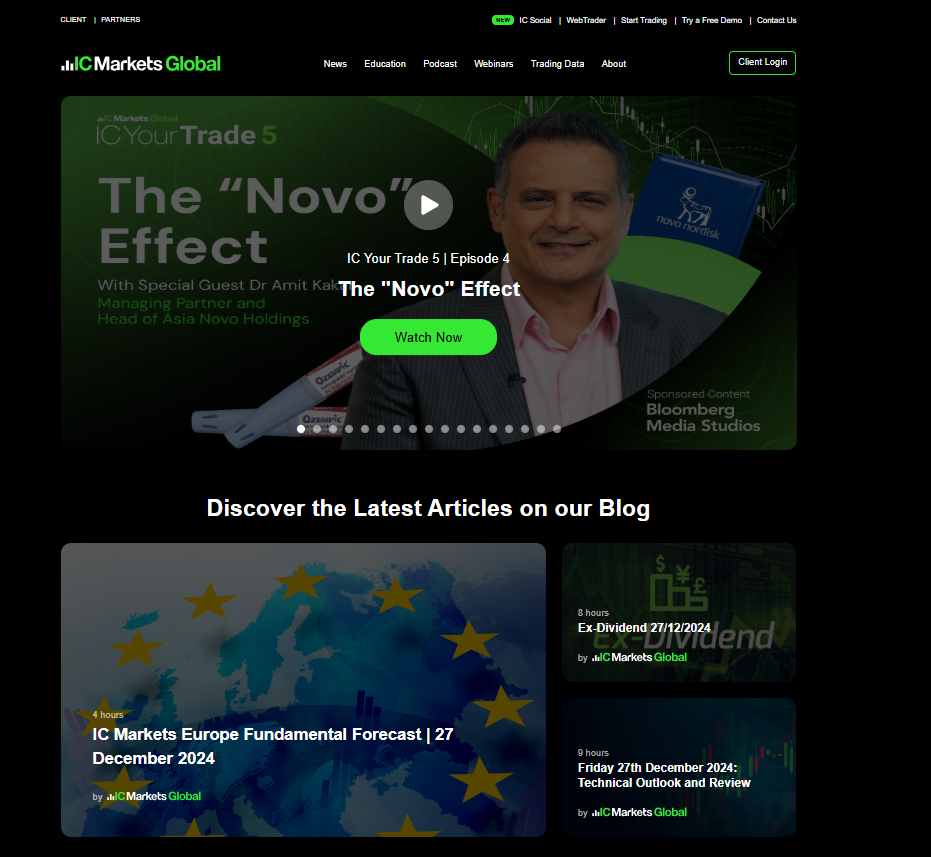Expert section on IC Markets' blog