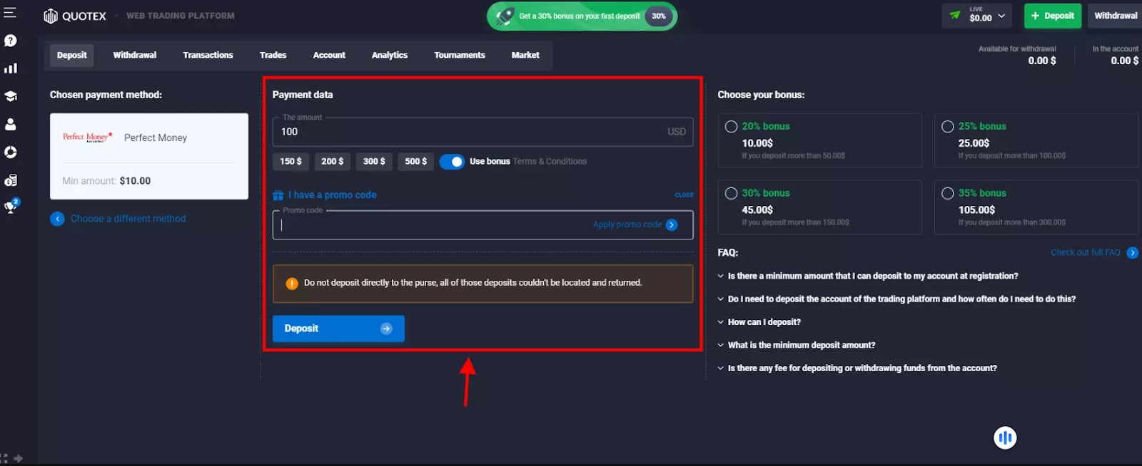How to get promo codes on QUOTEX