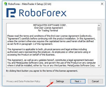 Como instalar a MT4 RoboForex