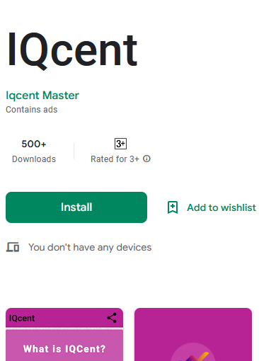 Logging in through the IQcent app