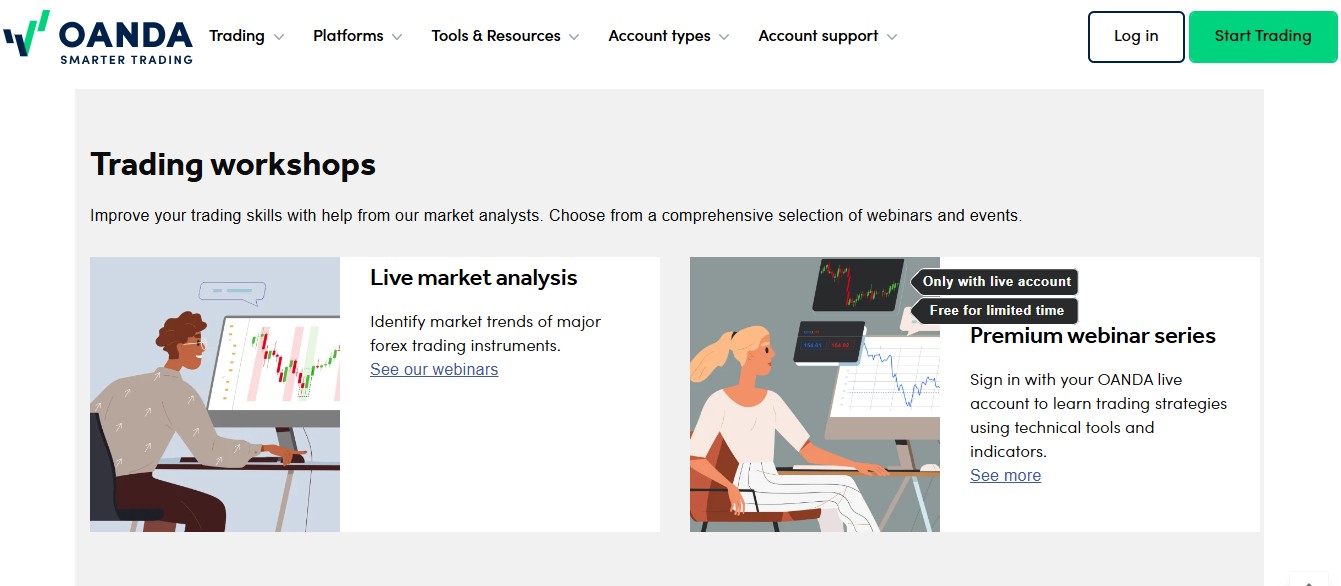 OANDA webinars and seminars