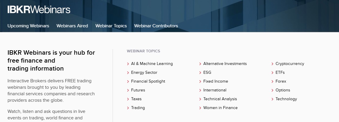IBKR Webinars