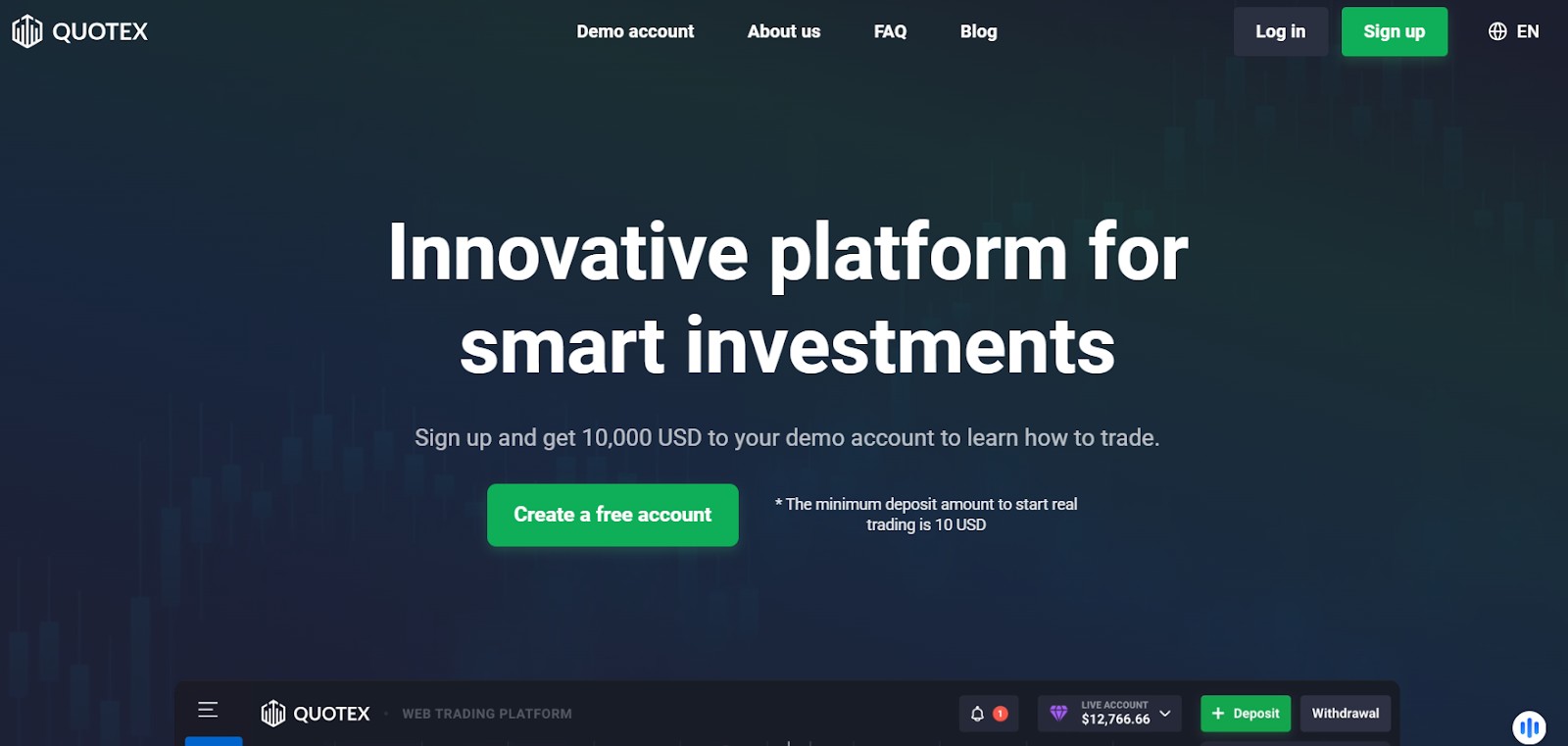 Quotex офіційний вебсайт