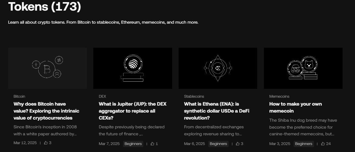 Token materials available on OKX