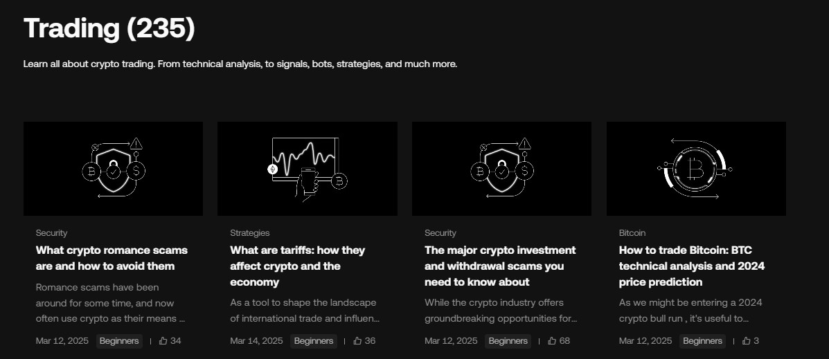Trading materials available on OKX