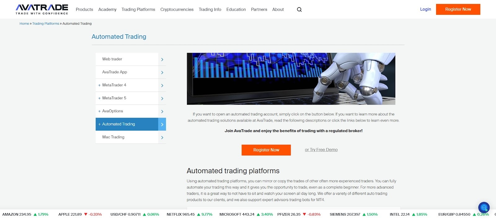 <span translate="no">Copy trading</span> platforms on AvaTrade