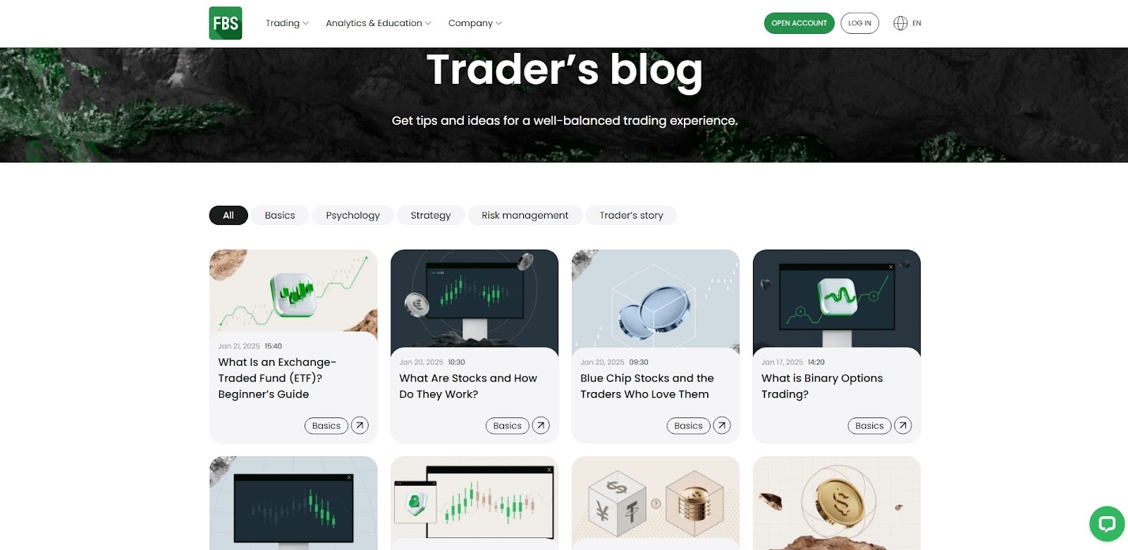 Trader's blog on FBS
