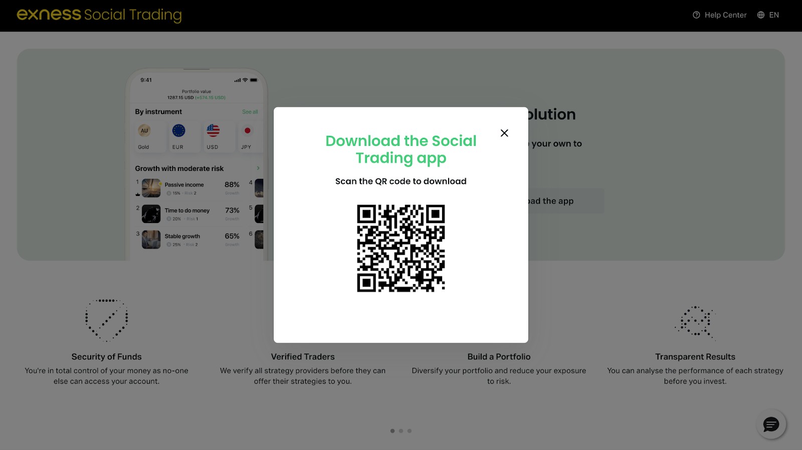 <span translate="no">Exness</span> copy trading platform download