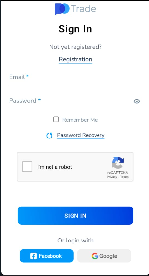 Login in to the Pocket Option  account