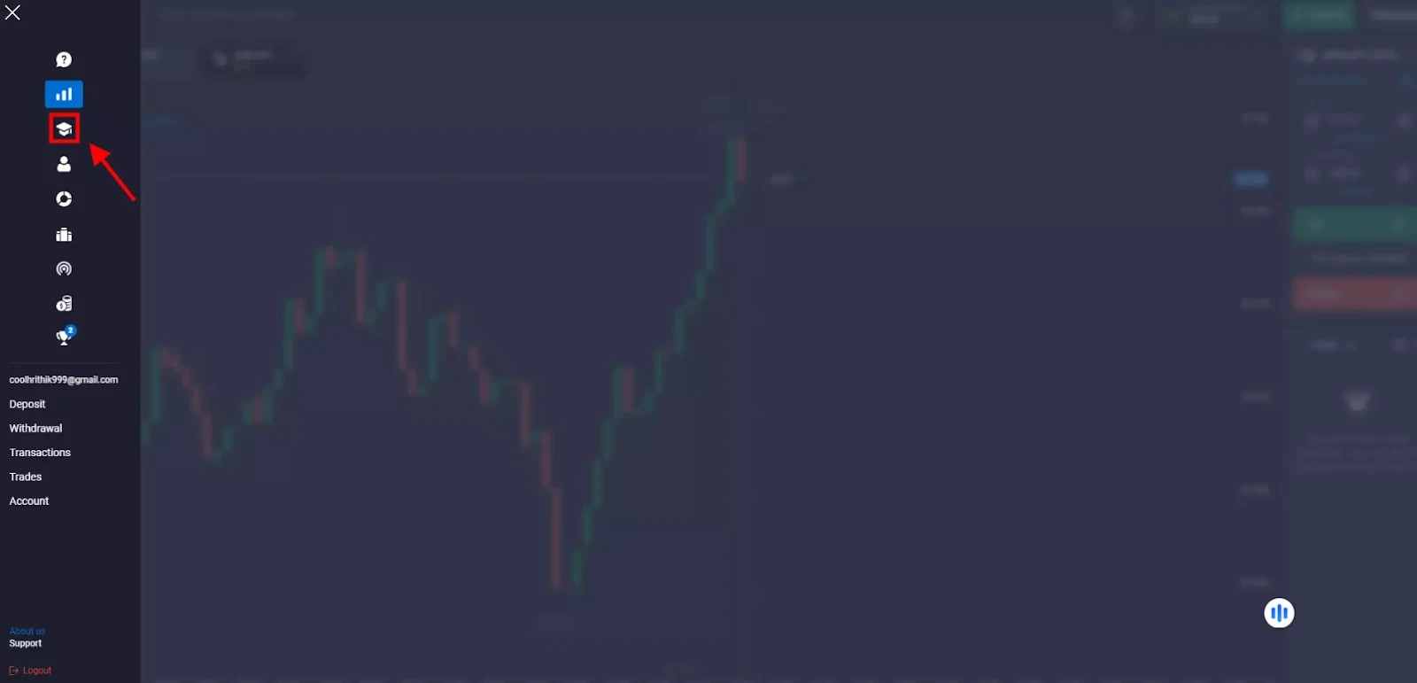 Демо-счет Quotex